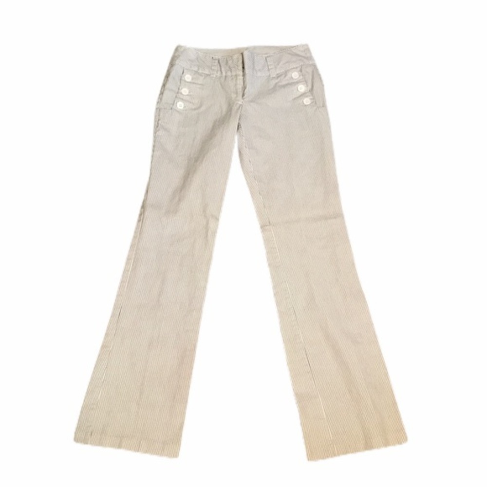 Pin Striped White Pants